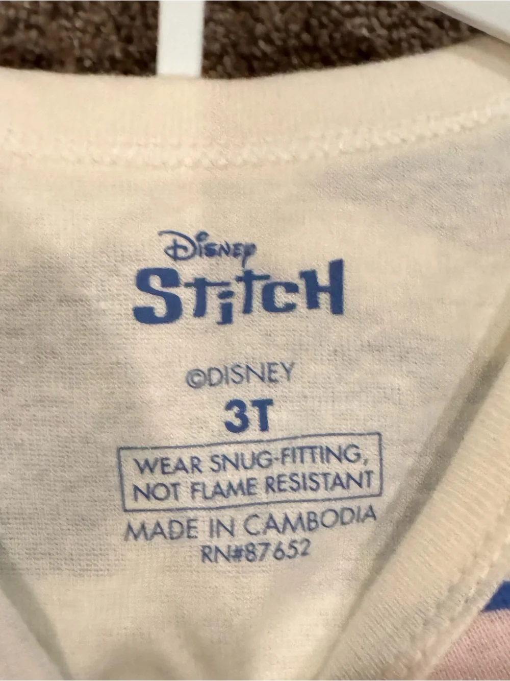 2 Sets Disney Stitch Aloha Pajama Set - Blue & Cream